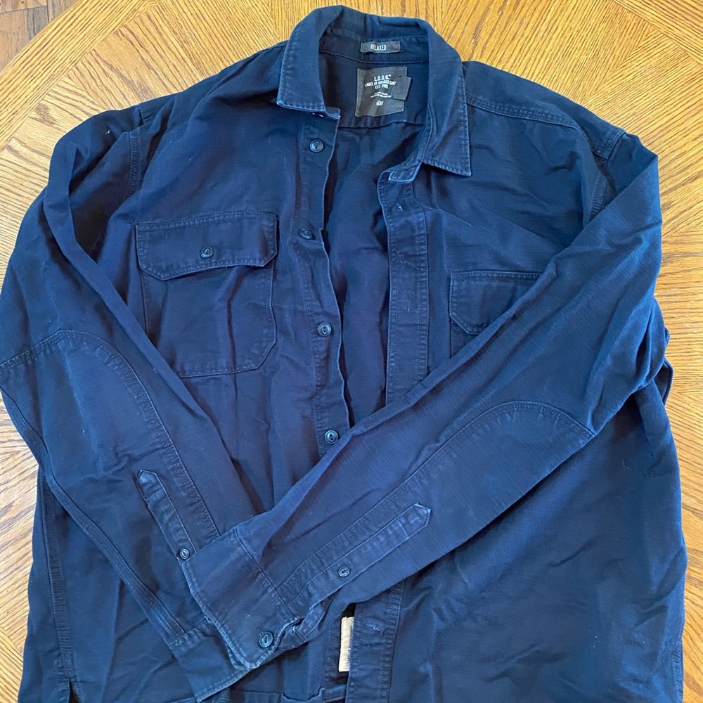 Navy Relaxed Fit Jacket